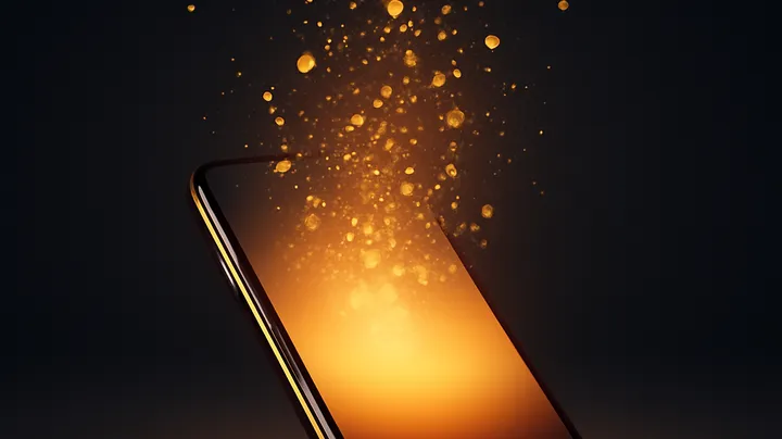 NNVIP88 COM - Modern phone with glowing screen NNVIP88 COM Modern phone with glowing screen